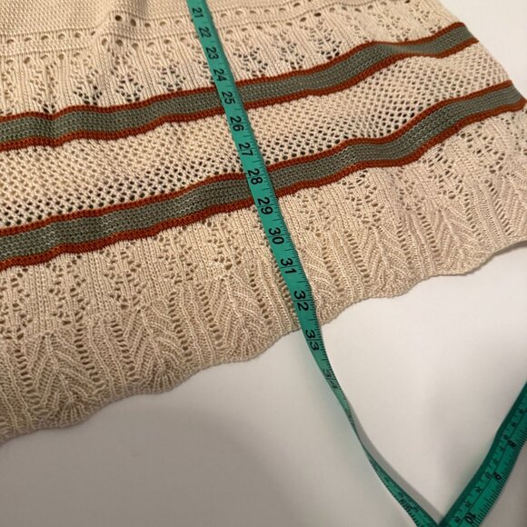 NEW Absolutely Famous Crochet Midi Dress Sz XL Summer Boho Gypsy Knit Sundress - Picture 10 of 13